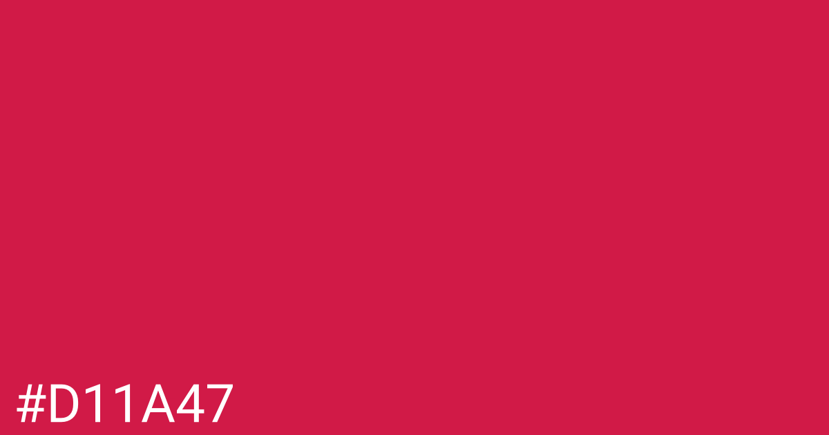Hex color #d11a47 graphic