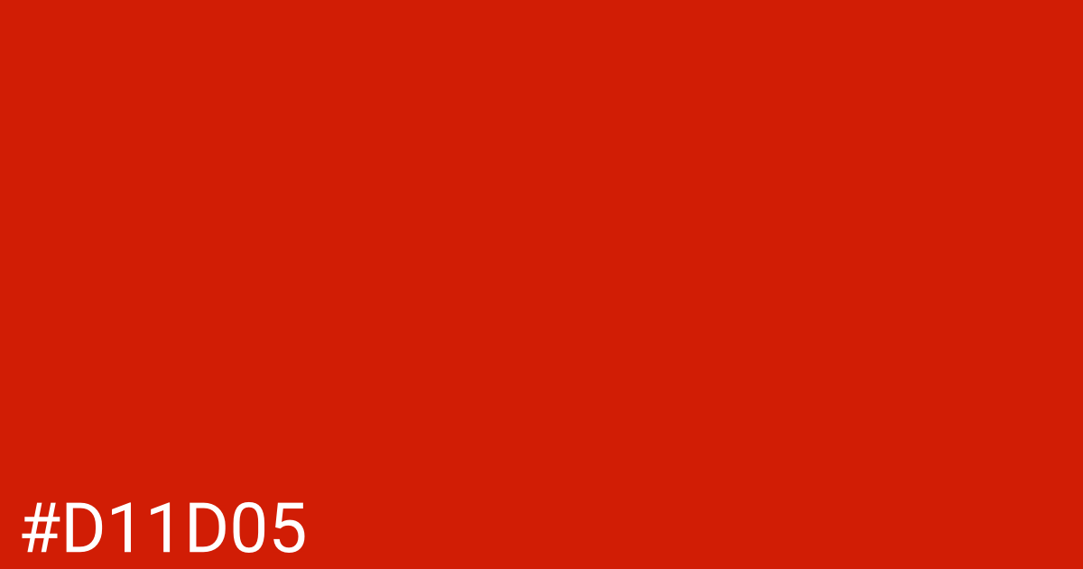 Hex color #d11d05 graphic