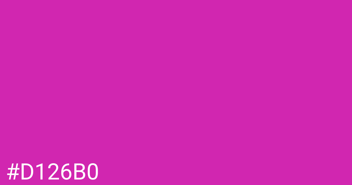 Hex color #d126b0 graphic