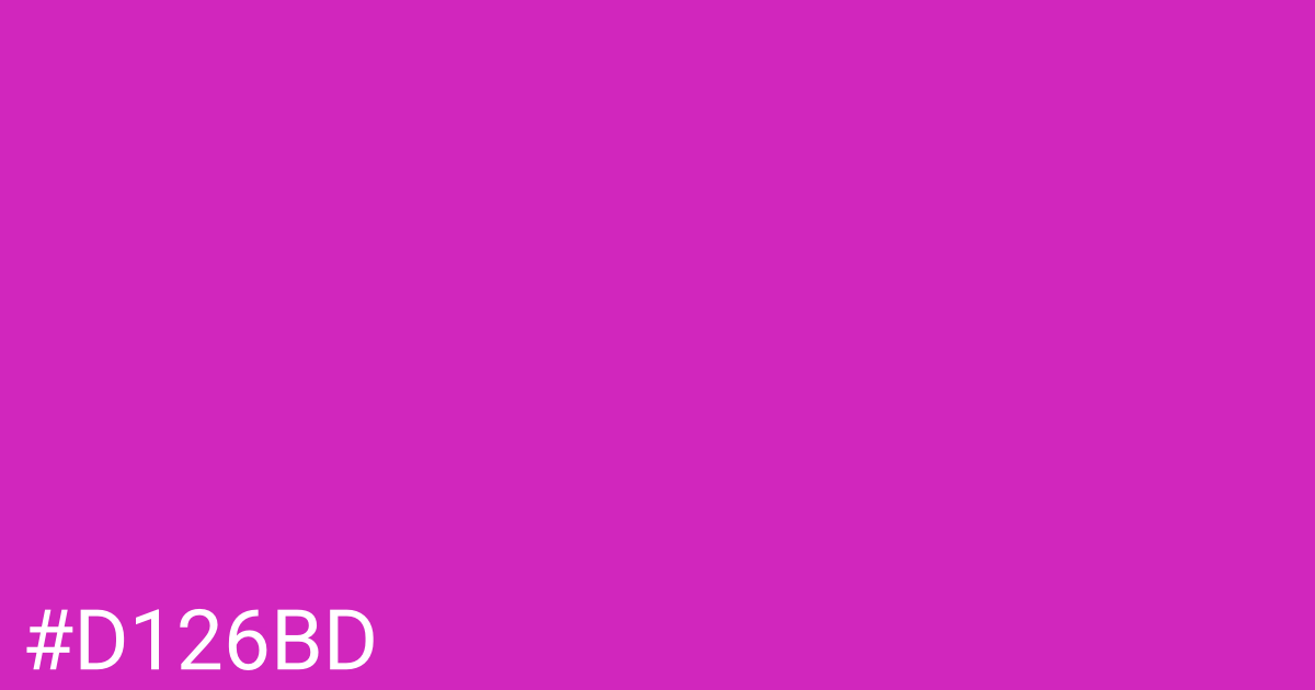 Hex color #d126bd graphic