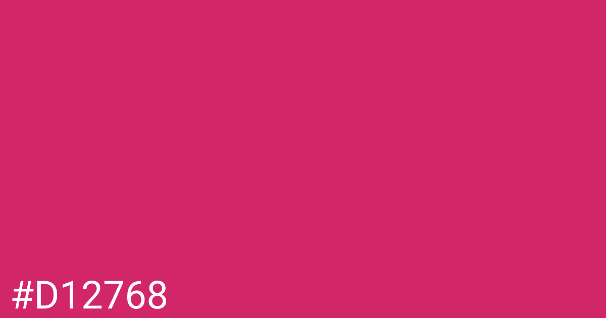 Hex color #d12768 graphic