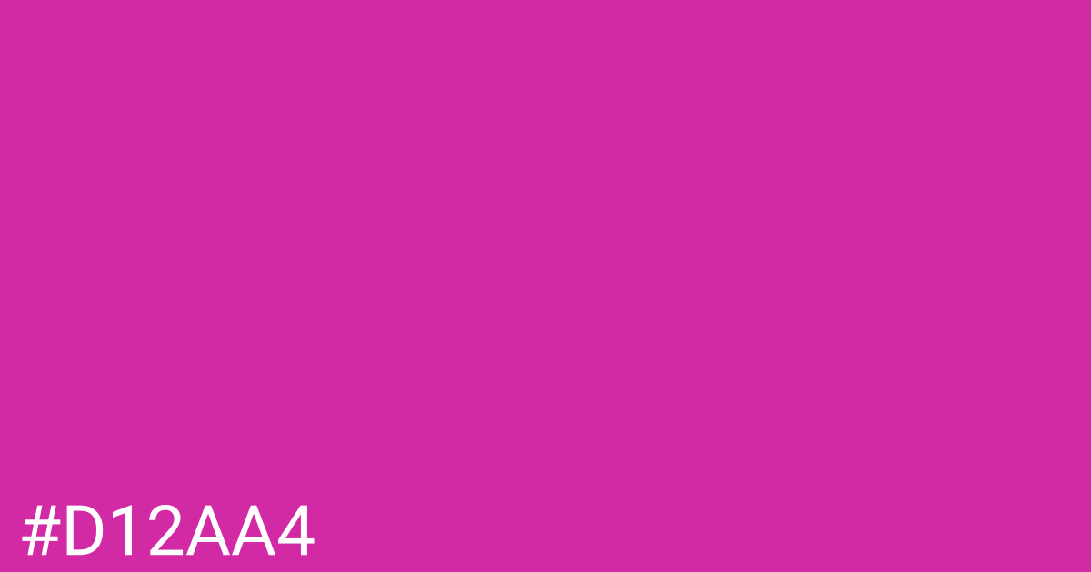 Hex color #d12aa4 graphic