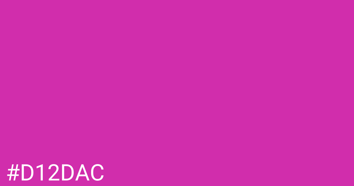 Hex color #d12dac graphic