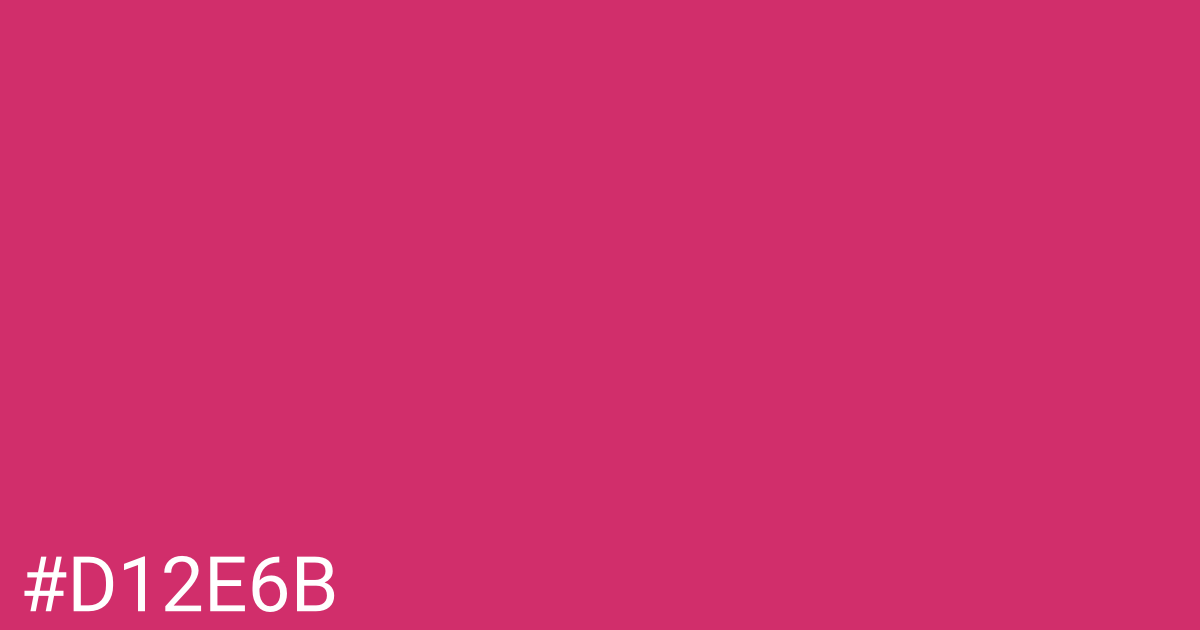 Hex color #d12e6b graphic