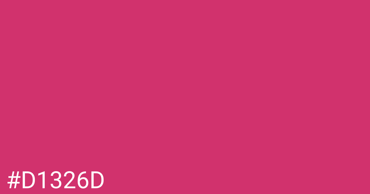 Hex color #d1326d graphic