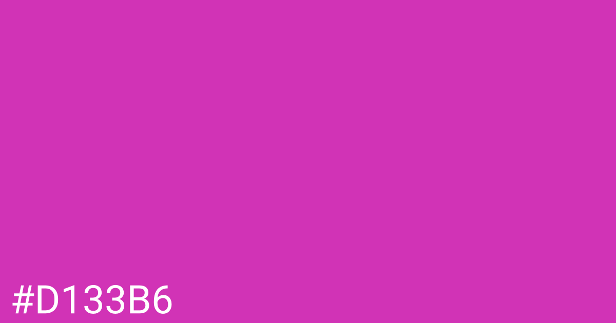 Hex color #d133b6 graphic