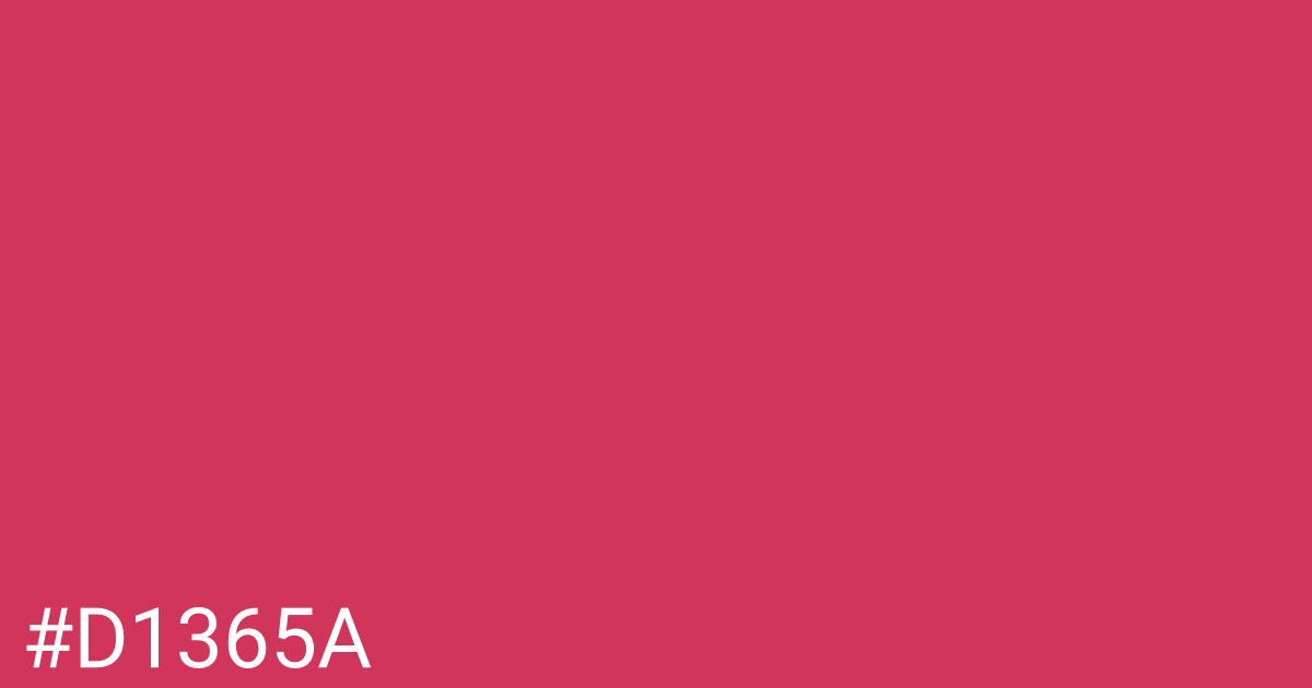 Hex color #d1365a graphic