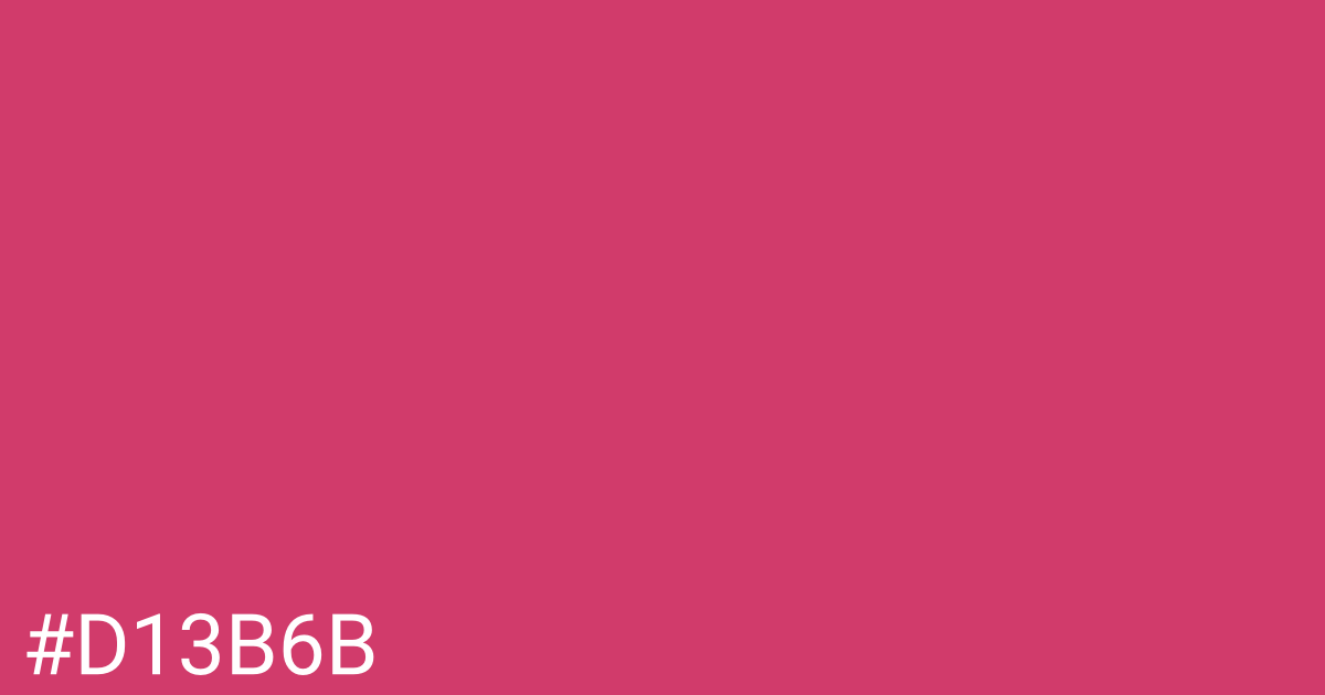 Hex color #d13b6b graphic
