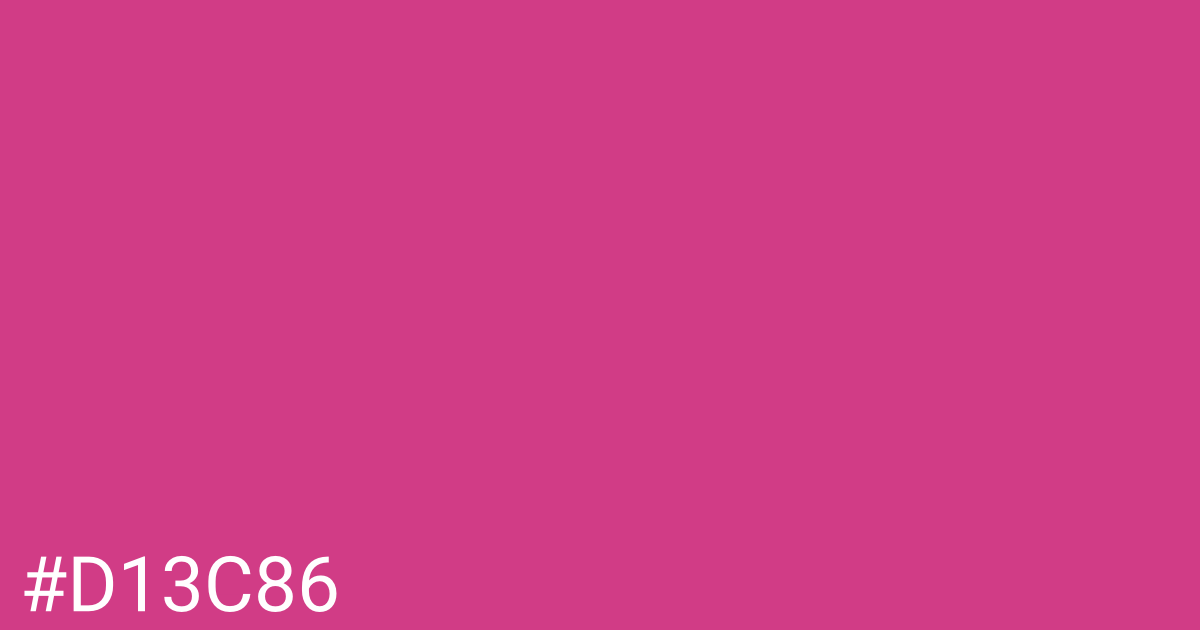 Hex color #d13c86 graphic