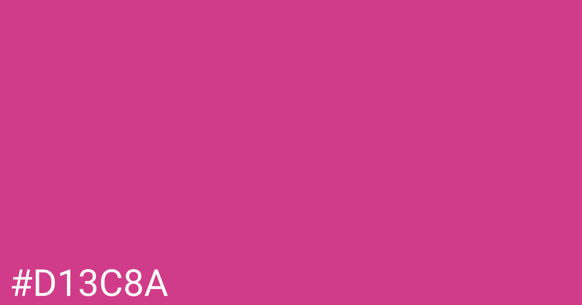 Hex color #d13c8a graphic