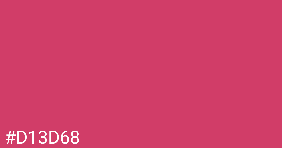 Hex color #d13d68 graphic