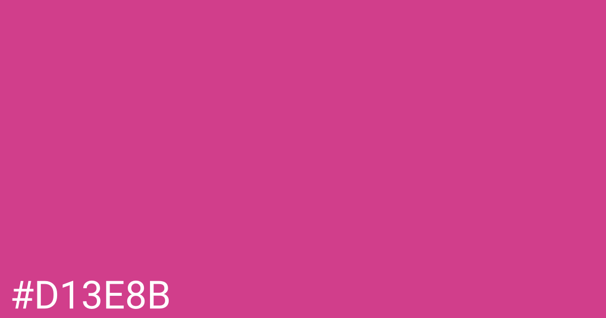 Hex color #d13e8b graphic