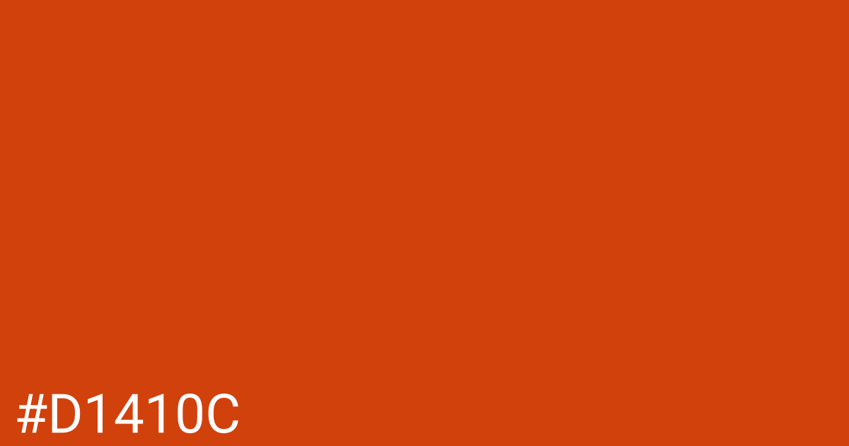 Hex color #d1410c graphic