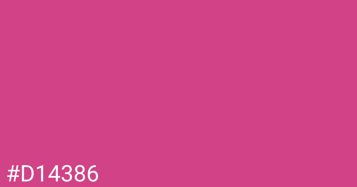 Hex color #d14386 graphic