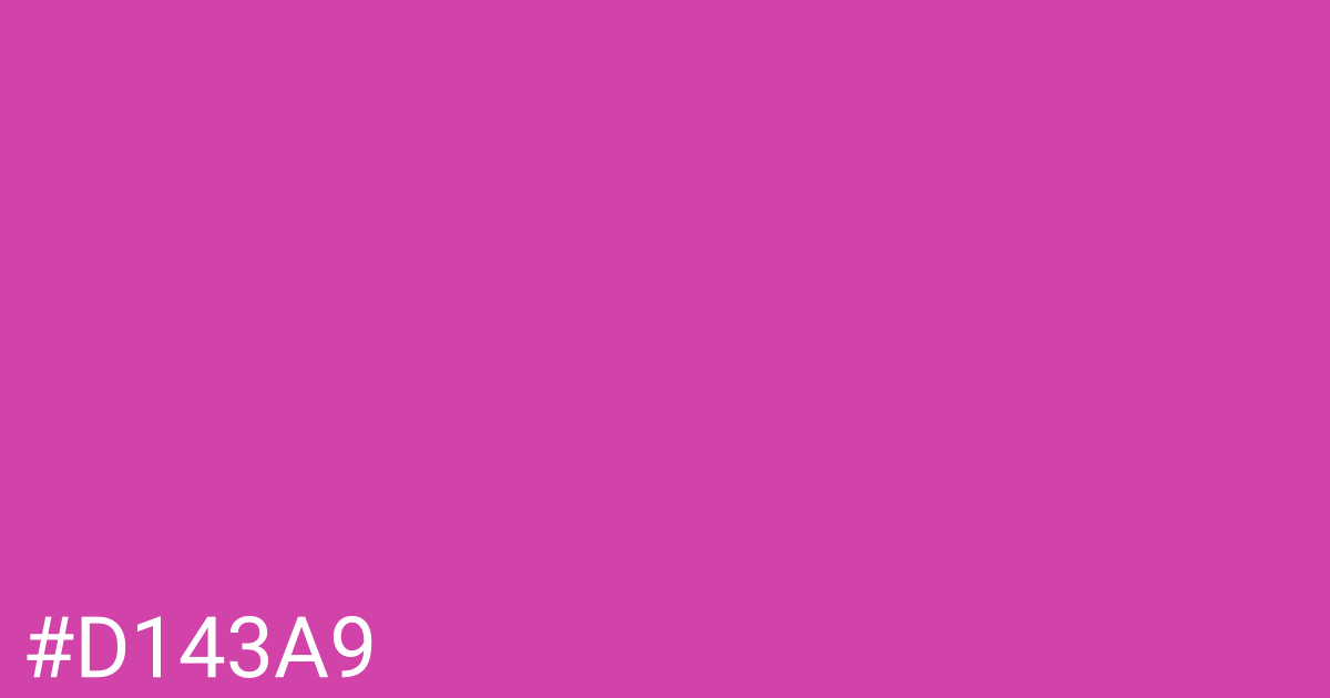 Hex color #d143a9 graphic