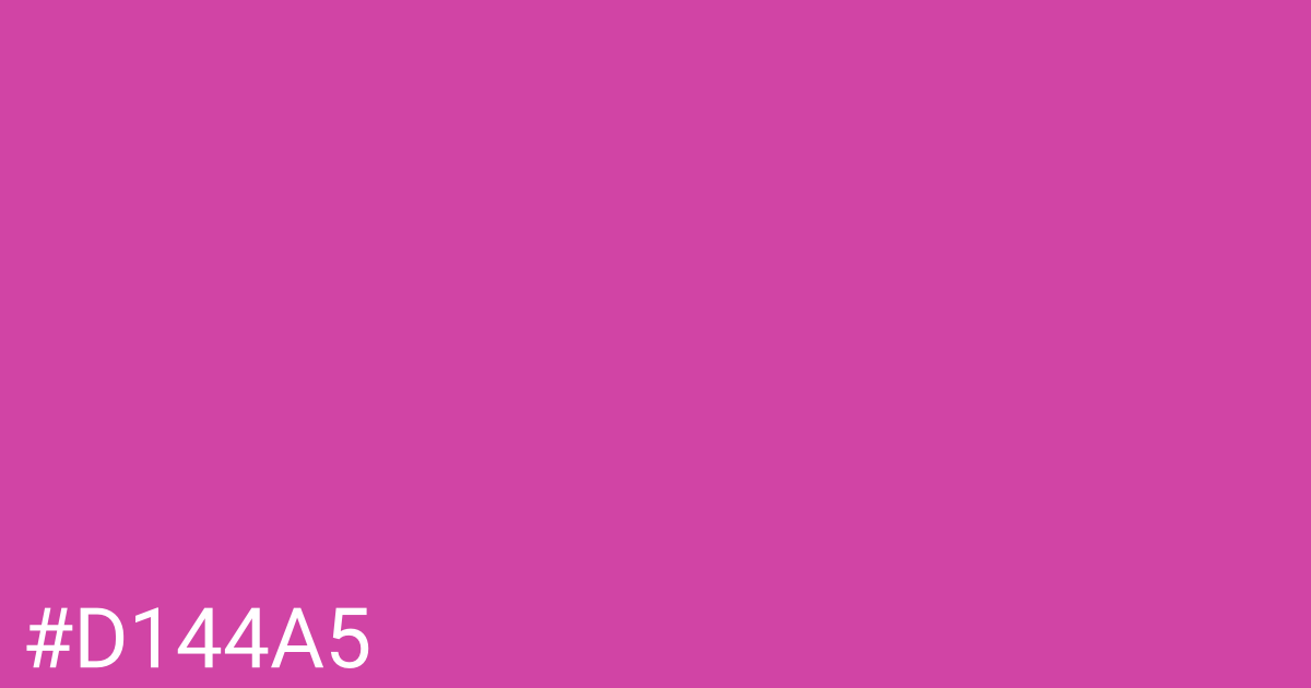 Hex color #d144a5 graphic