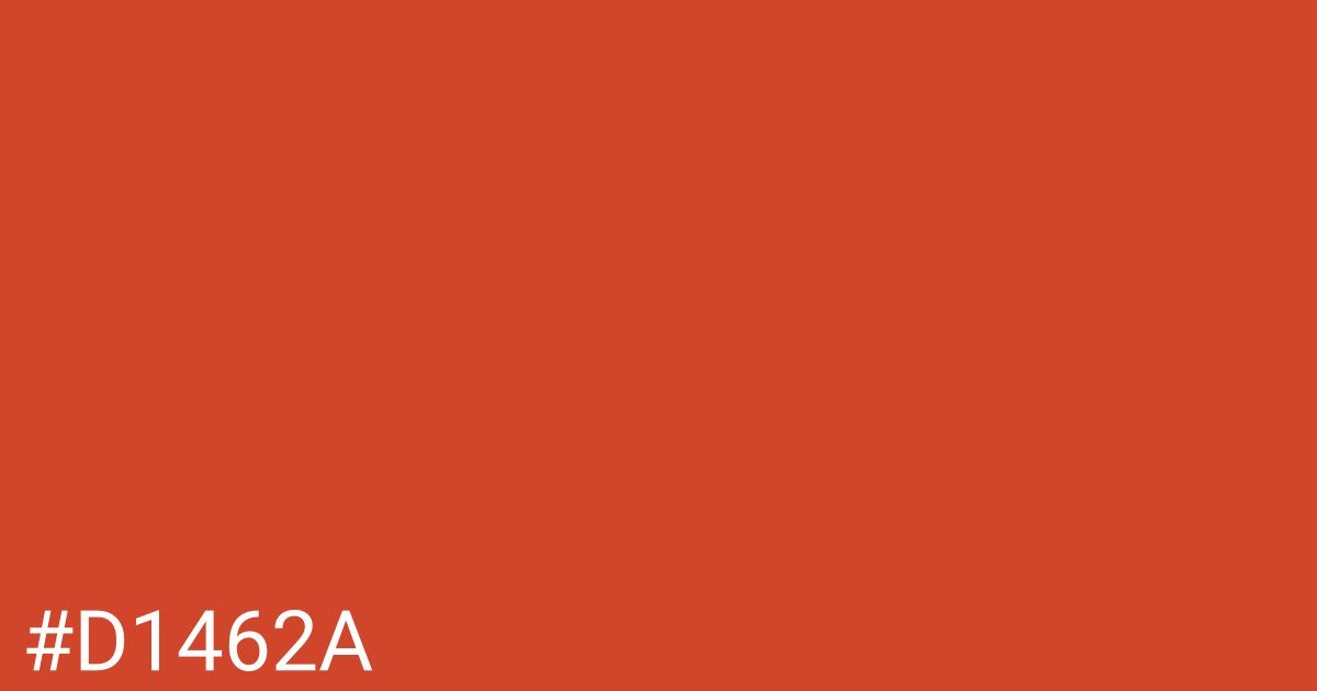Hex color #d1462a graphic