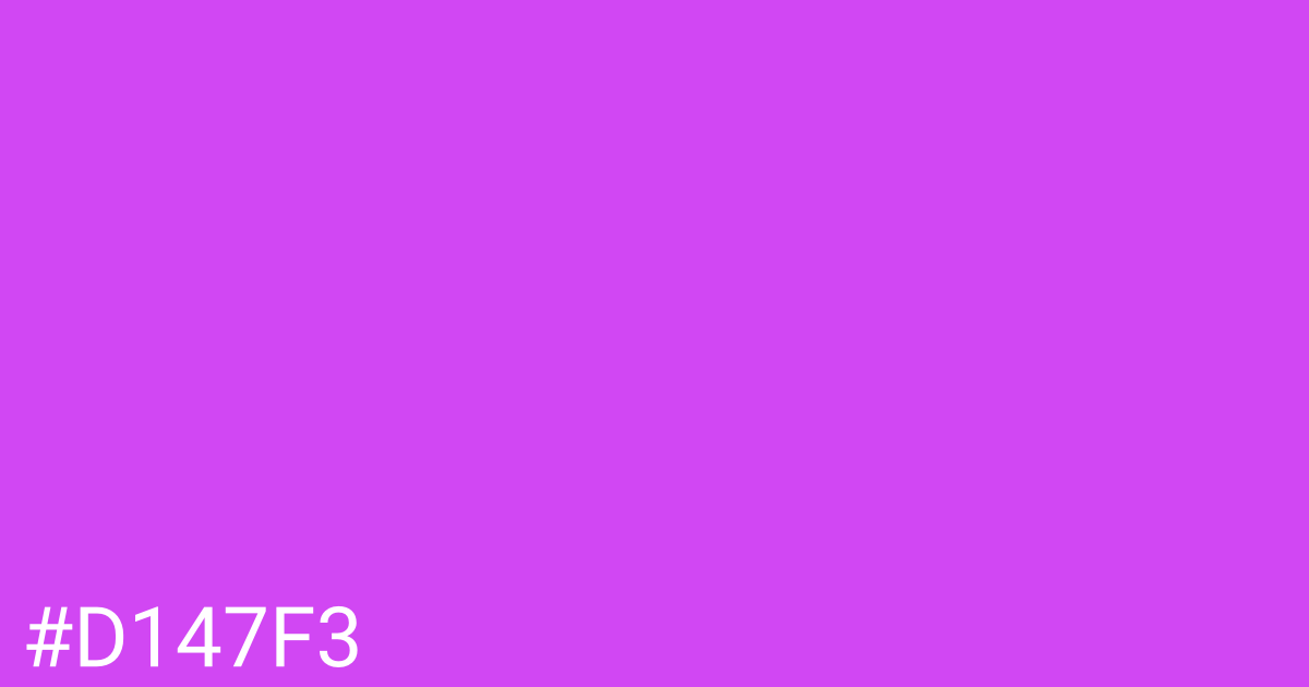 Hex color #d147f3 graphic