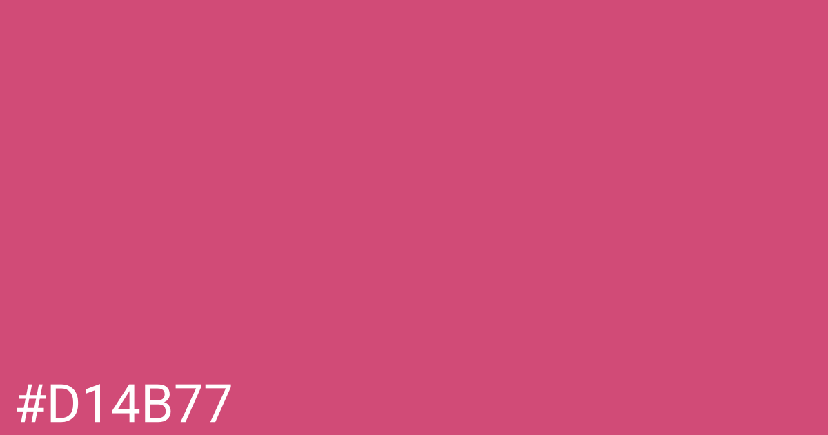 Hex color #d14b77 graphic