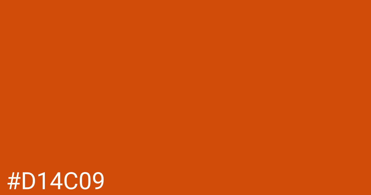 Hex color #d14c09 graphic