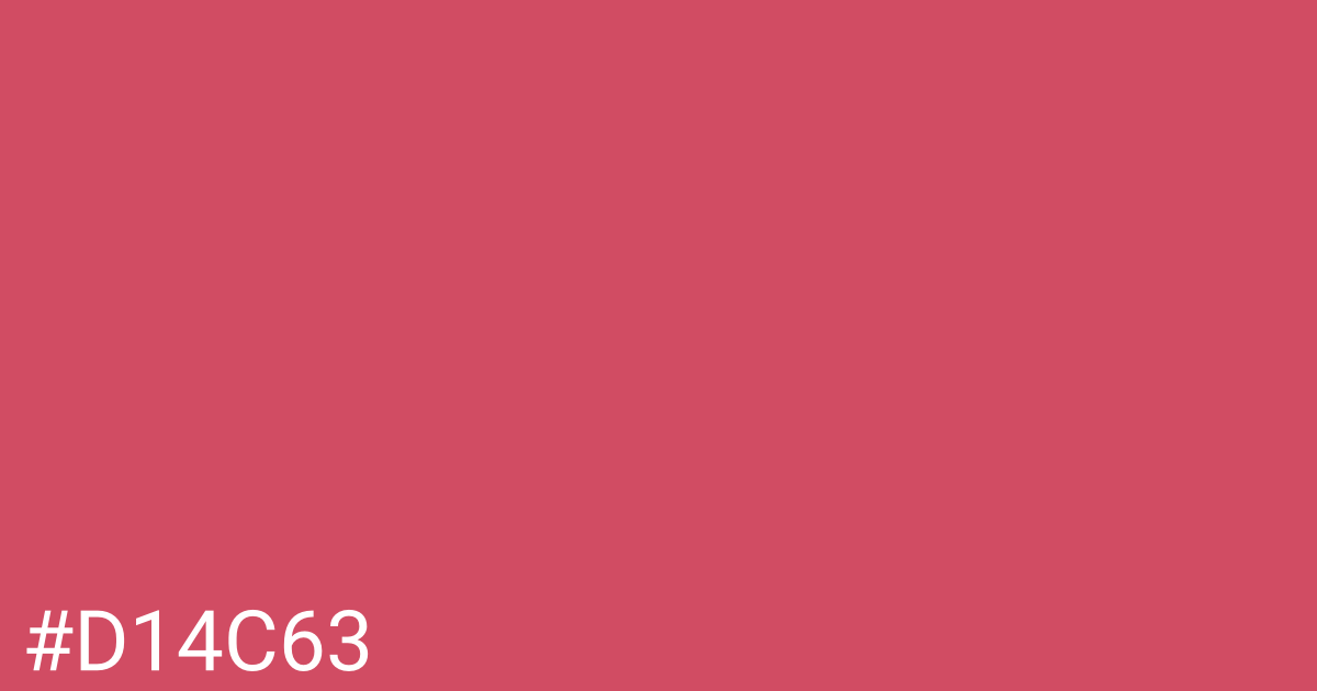 Hex color #d14c63 graphic