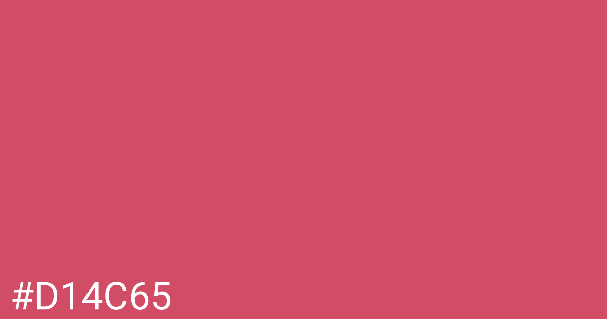 Hex color #d14c65 graphic