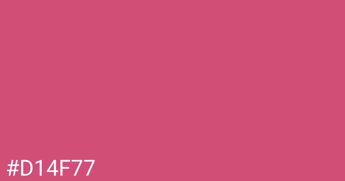 Hex color #d14f77 graphic