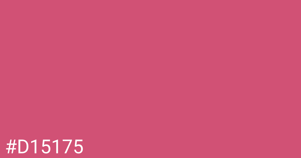 Hex color #d15175 graphic