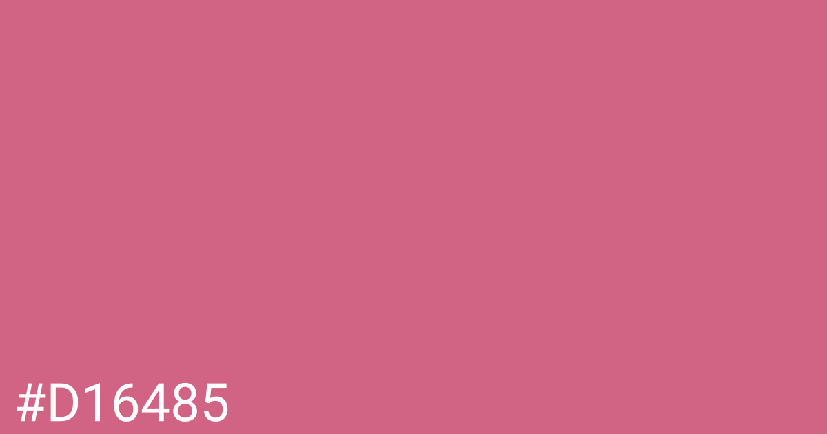 Hex color #d16485 graphic