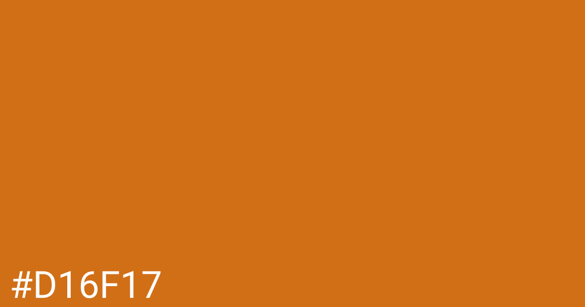 Hex color #d16f17 graphic