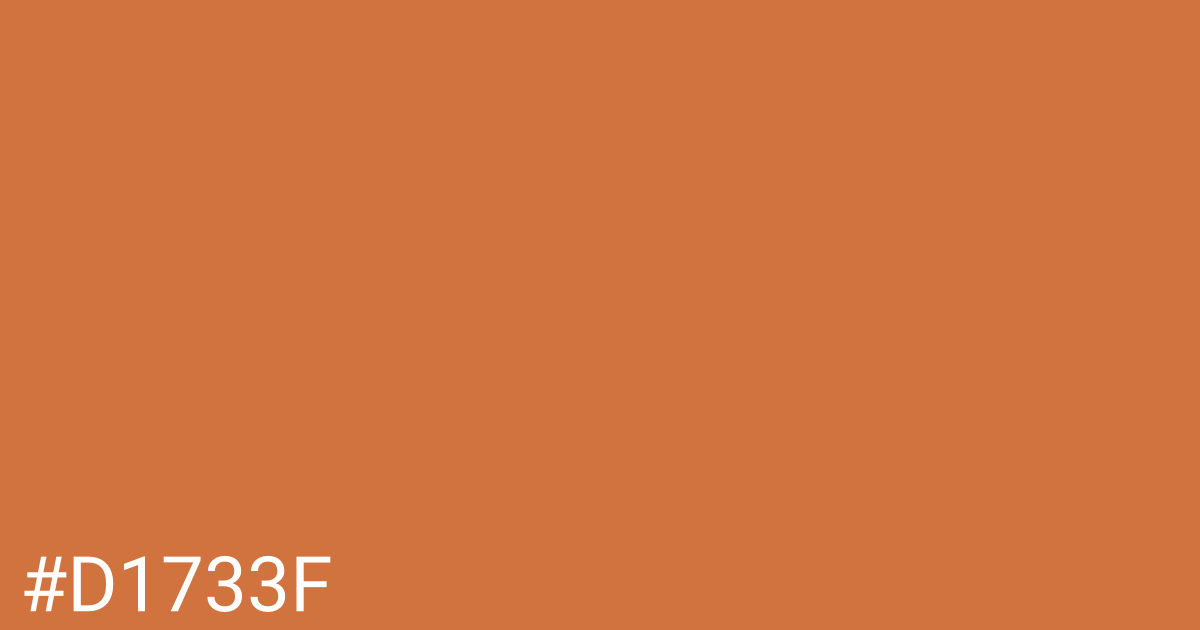 Hex color #d1733f graphic