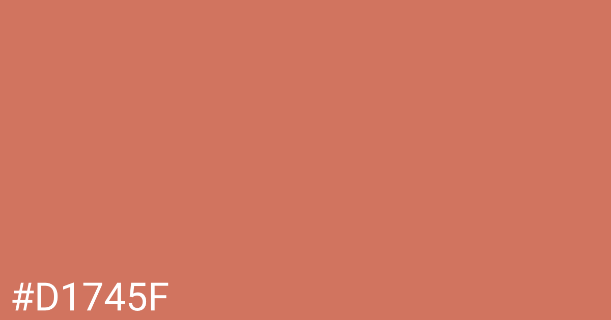 Hex color #d1745f graphic