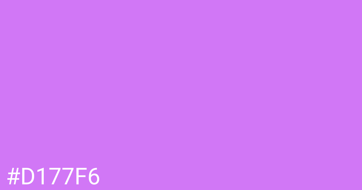 Hex color #d177f6 graphic