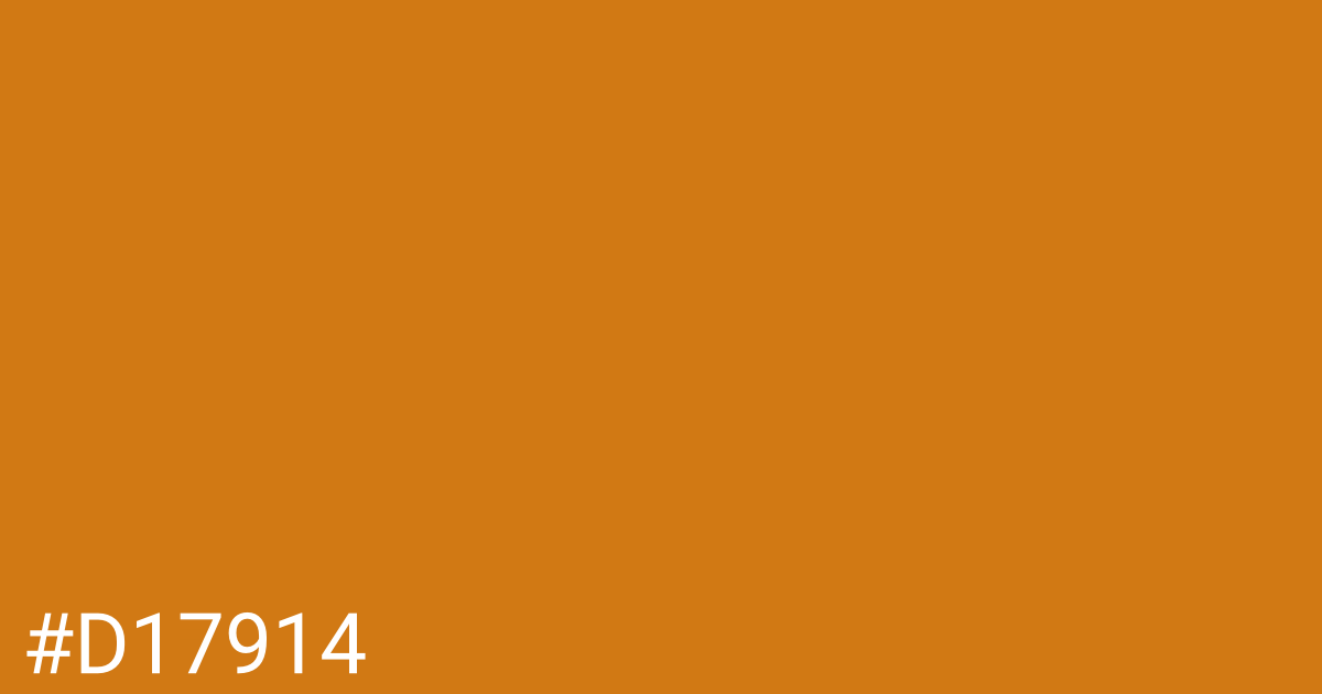 Hex color #d17914 graphic