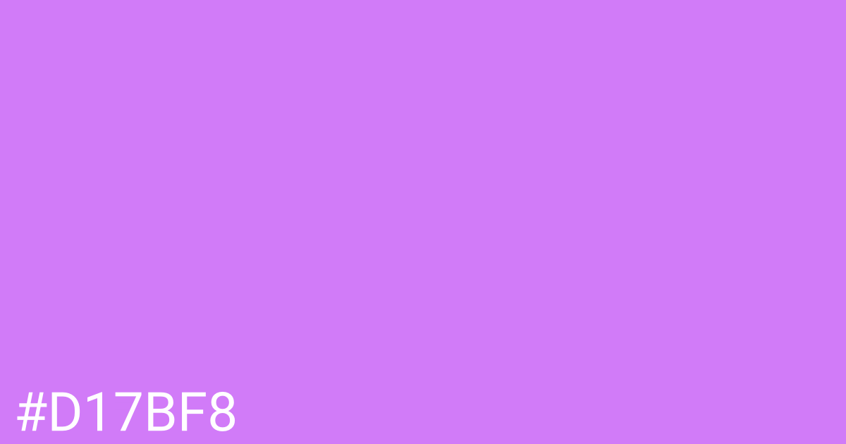 Hex color #d17bf8 graphic