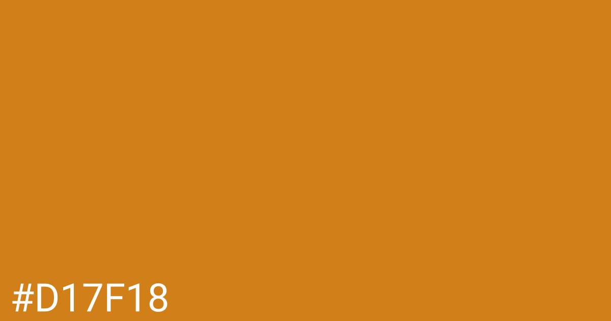 Hex color #d17f18 graphic