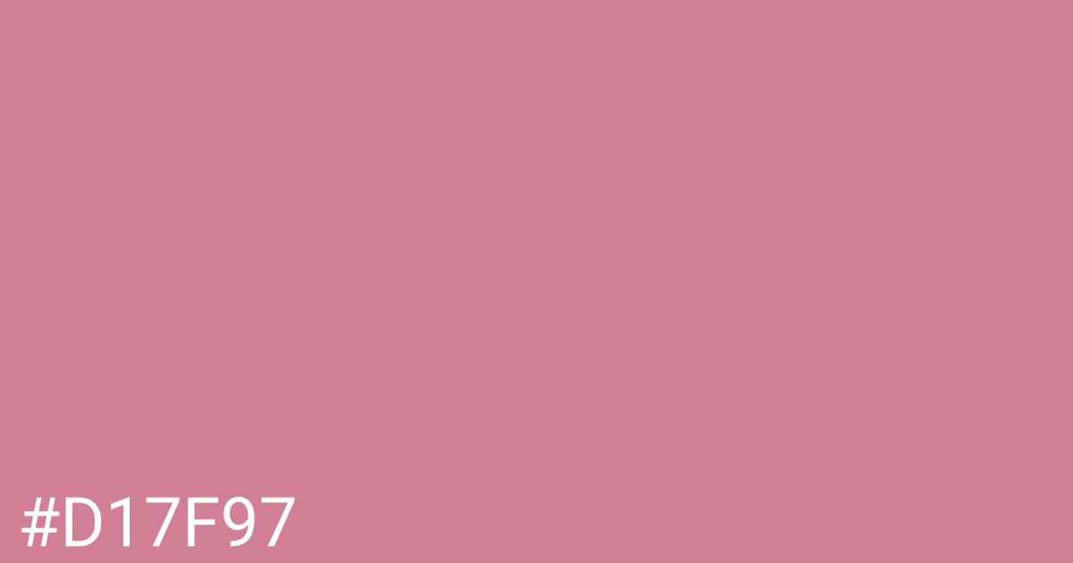 Hex color #d17f97 graphic