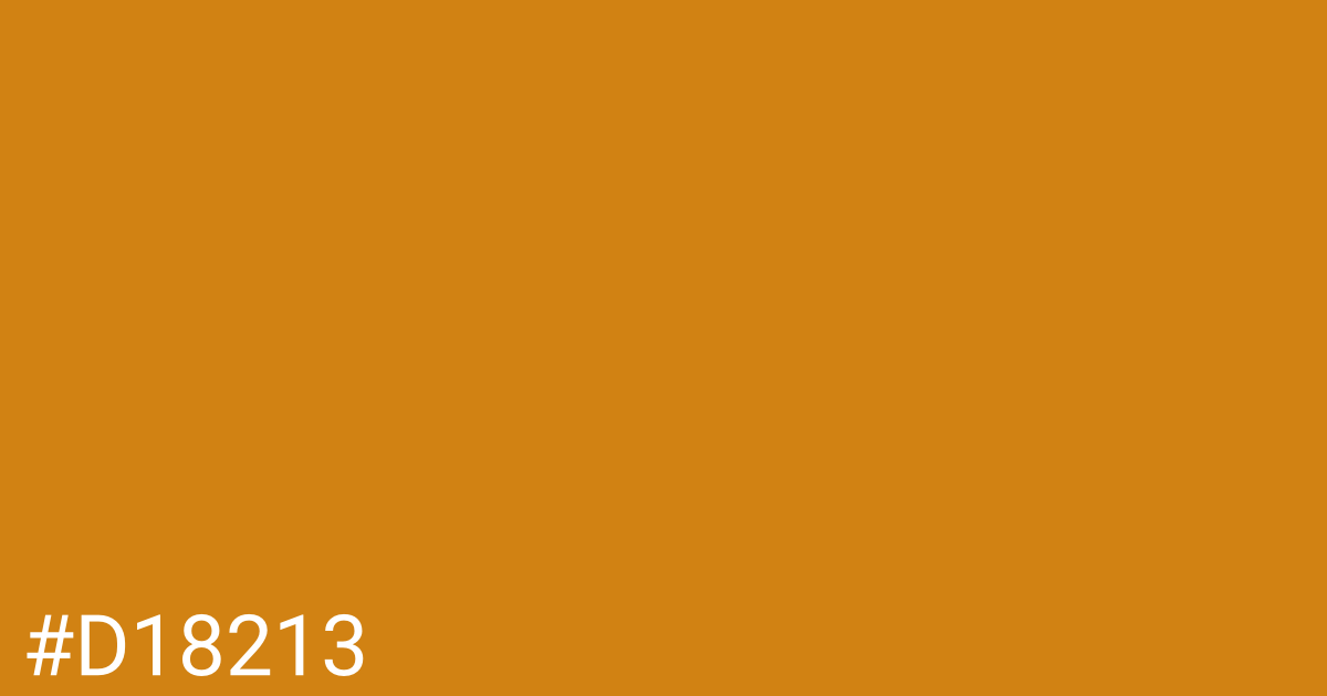 Hex color #d18213 graphic