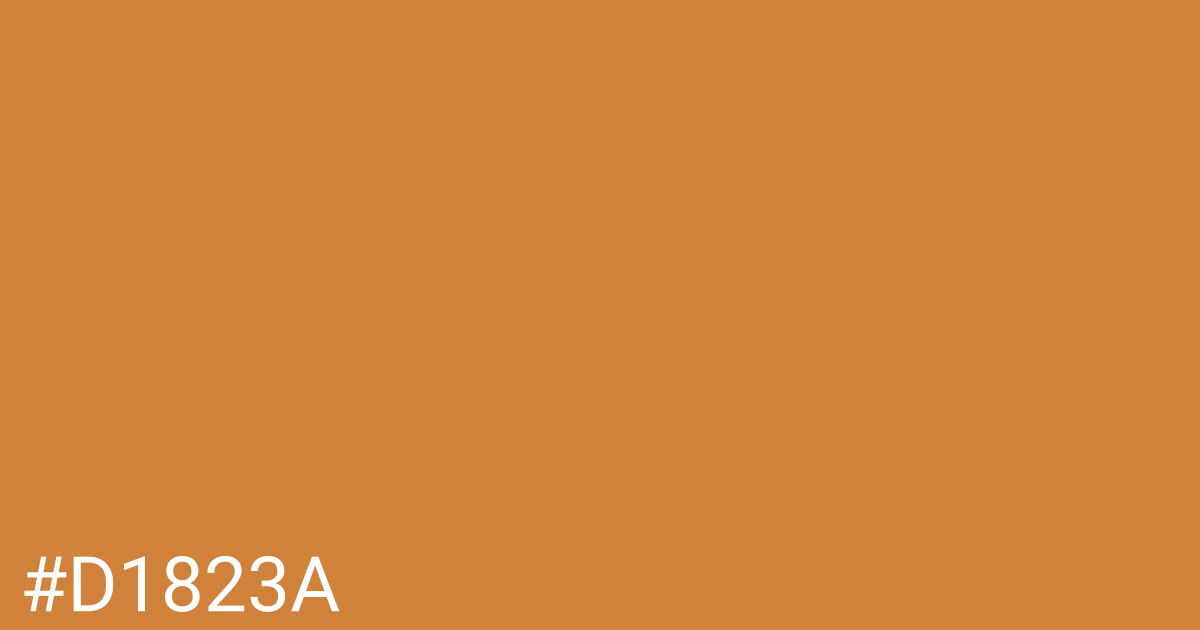 Hex color #d1823a graphic