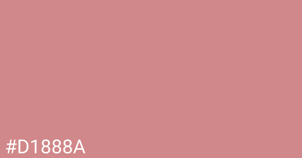 Hex color #d1888a graphic