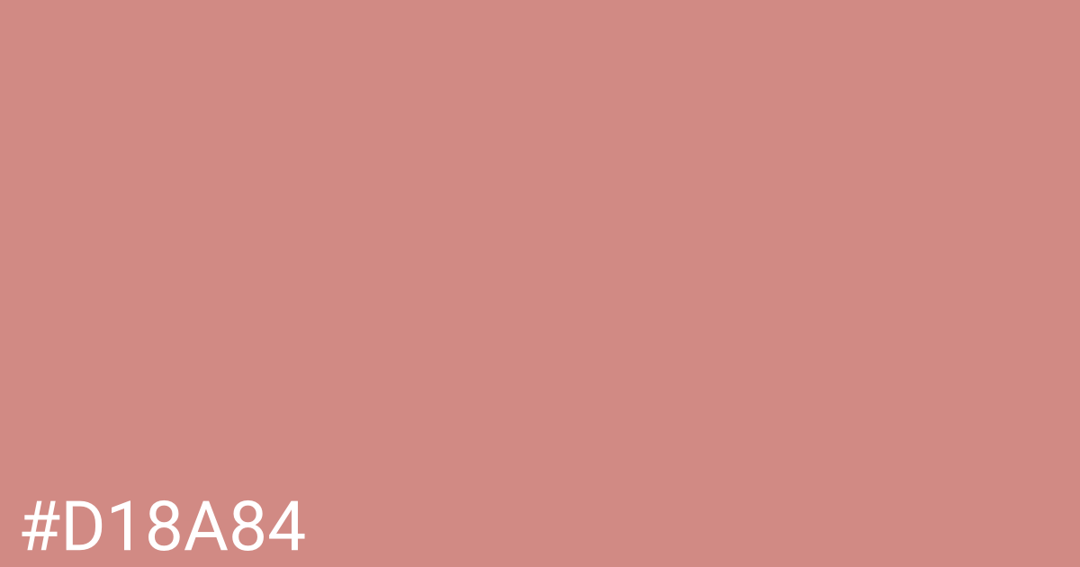 Hex color #d18a84 graphic