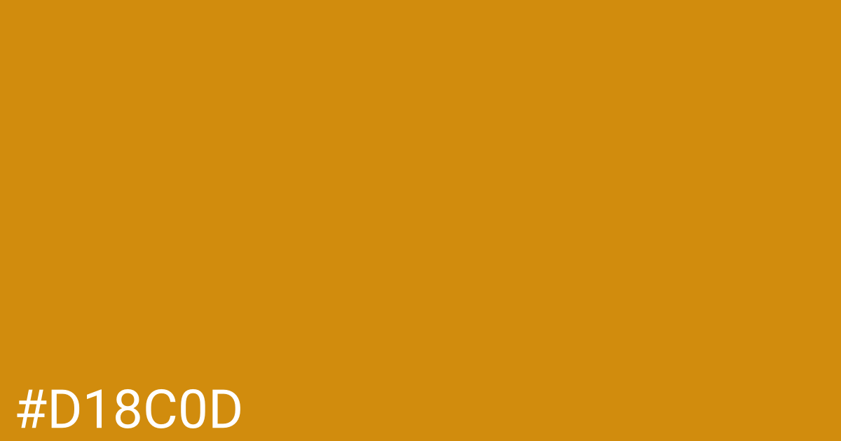 Hex color #d18c0d graphic