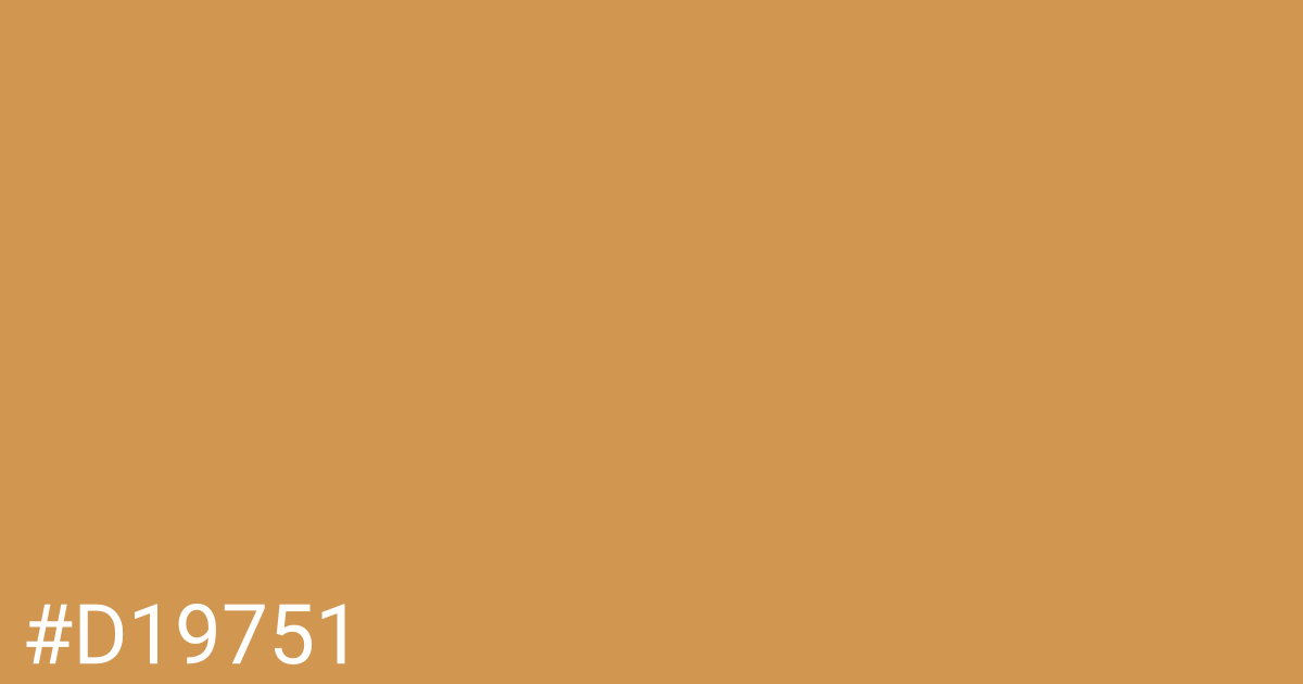 Hex color #d19751 graphic