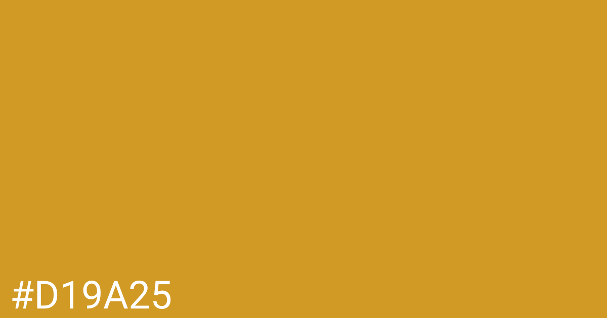 Hex color #d19a25 graphic