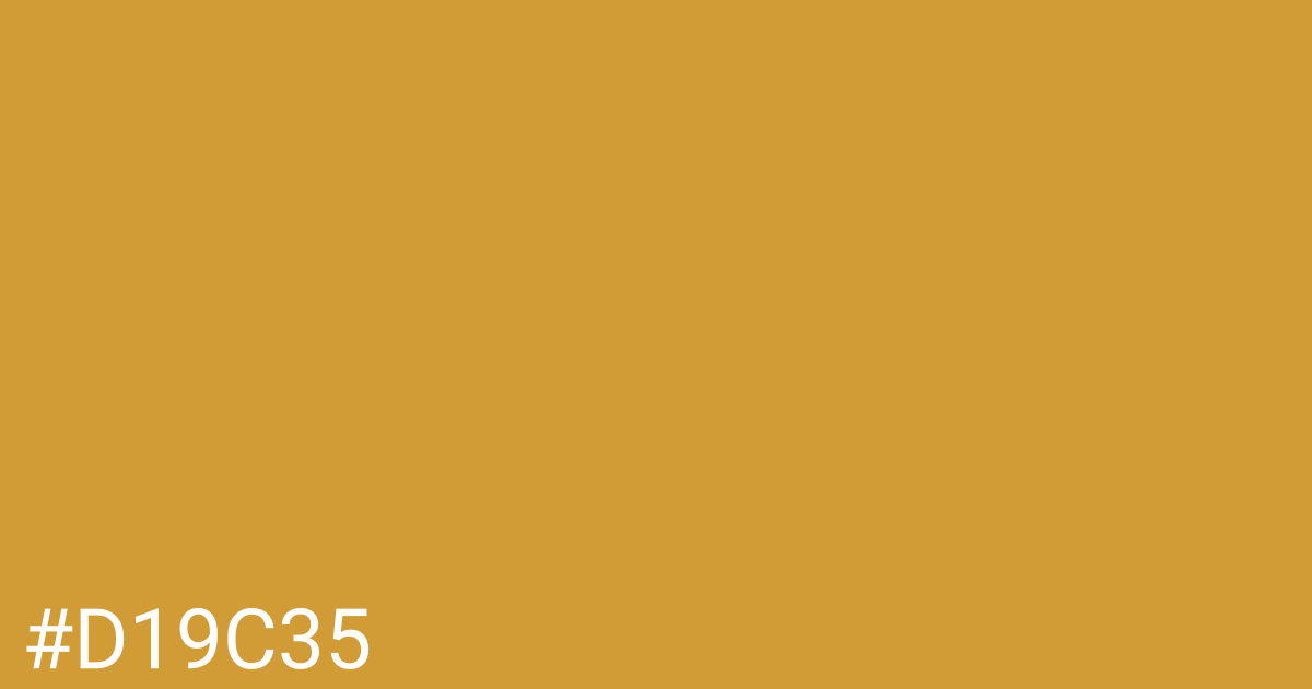 Hex color #d19c35 graphic