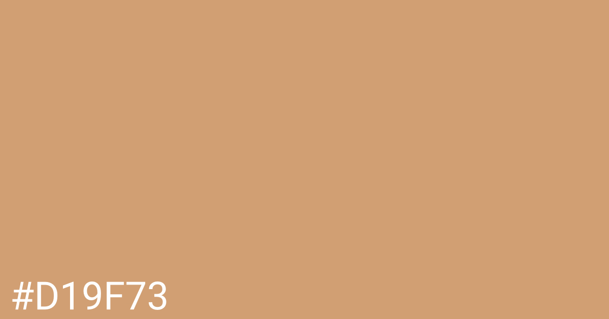 Hex color #d19f73 graphic