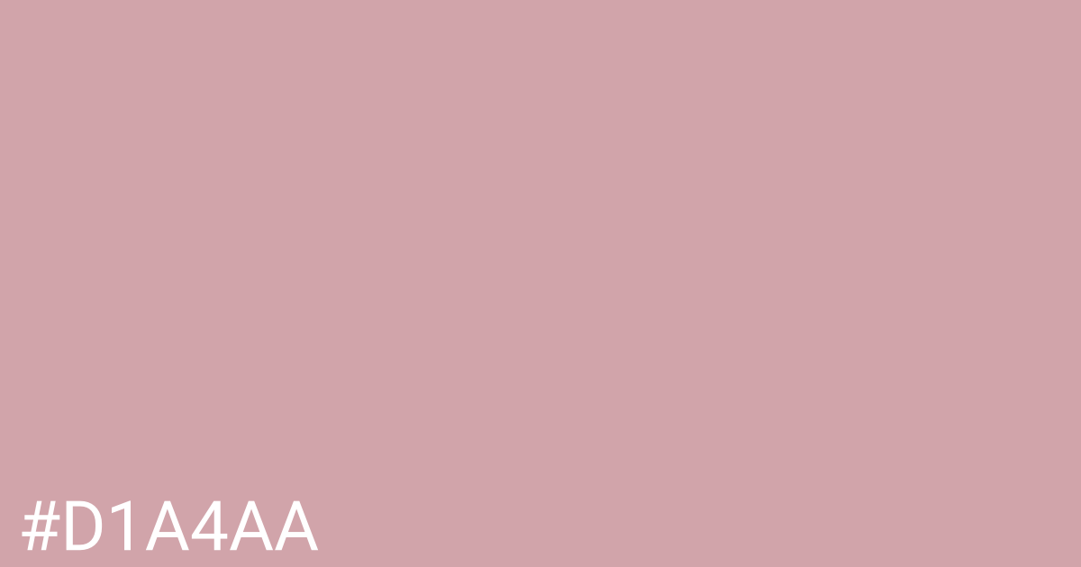 Hex color #d1a4aa graphic