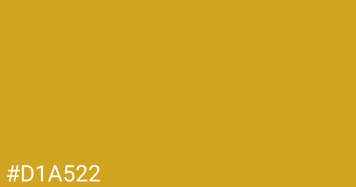 Hex color #d1a522 graphic