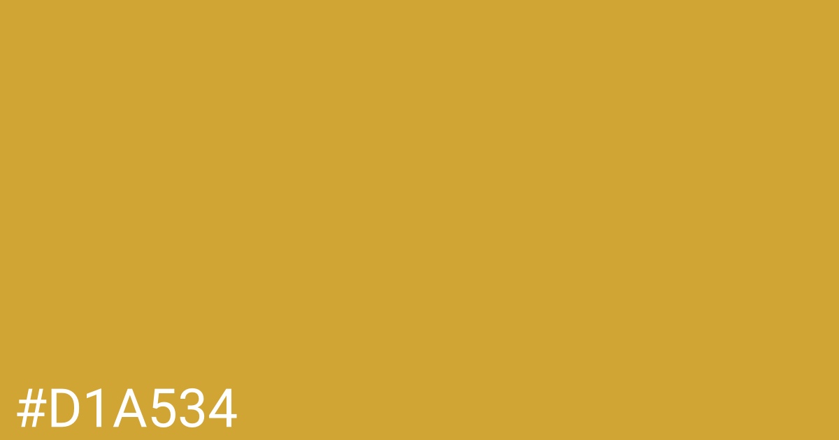 Hex color #d1a534 graphic