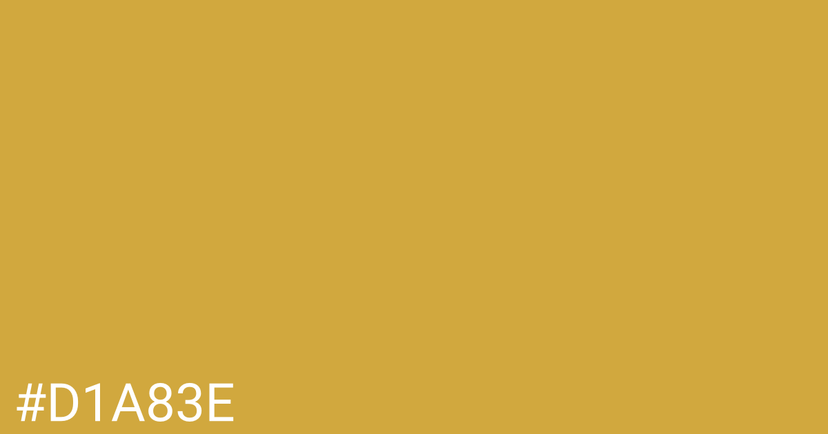 Hex color #d1a83e graphic